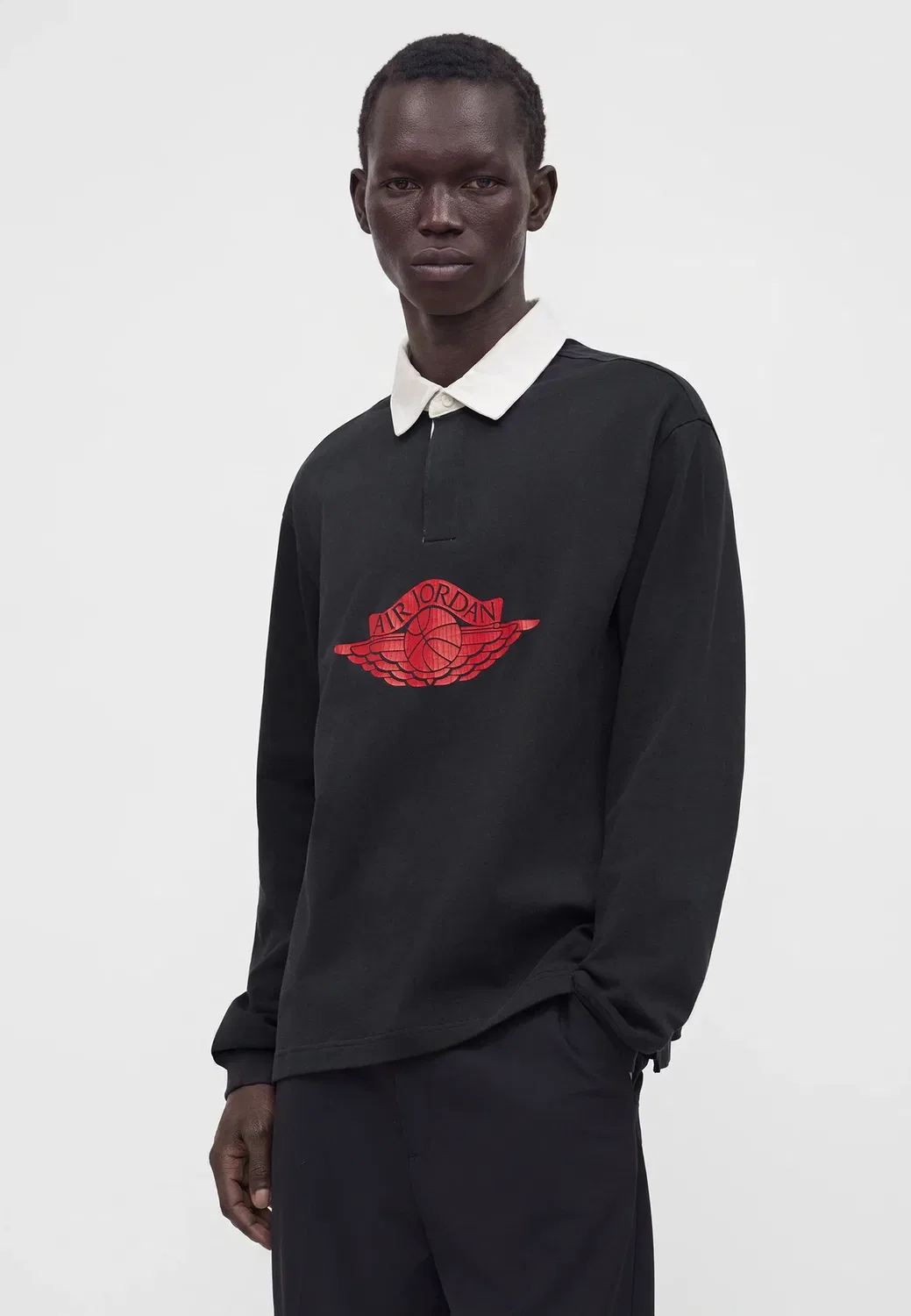 Регби - толстовка Jordan, Black/University Red — фото 4
