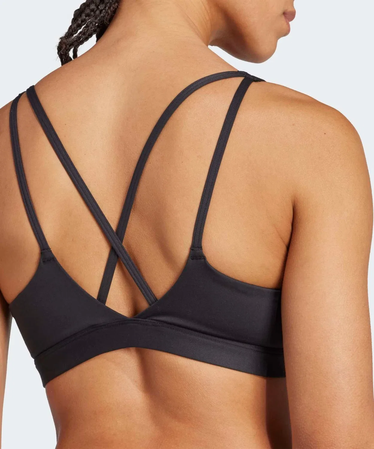 Женский спортивный бюстгальтер средней поддержки All Me Essential Medium Support Bra, Adidas, Black — фото 3
