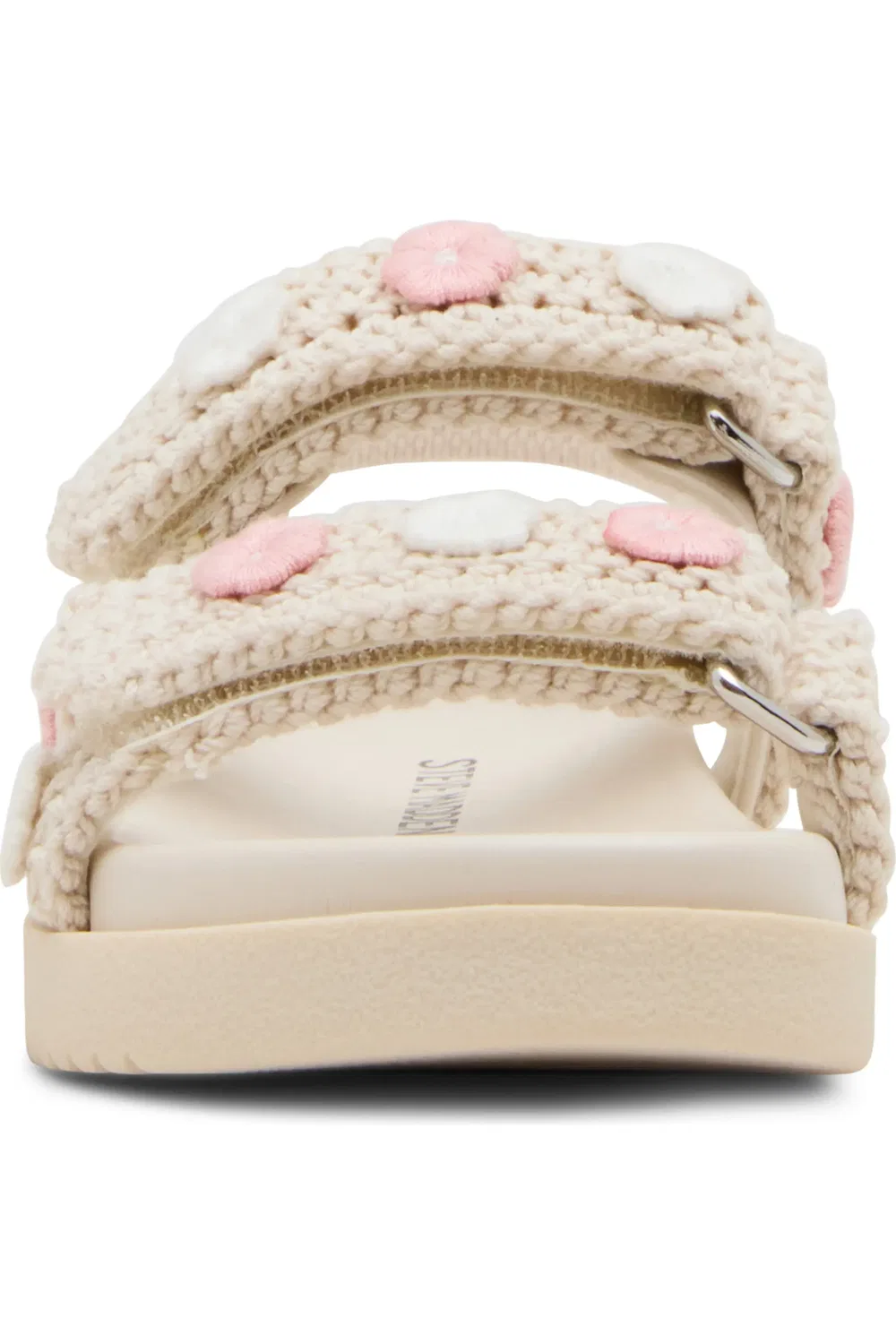 Сандалии детские с регулируемыми ремешками TMonar Steve Madden, Natural Floral — фото 3