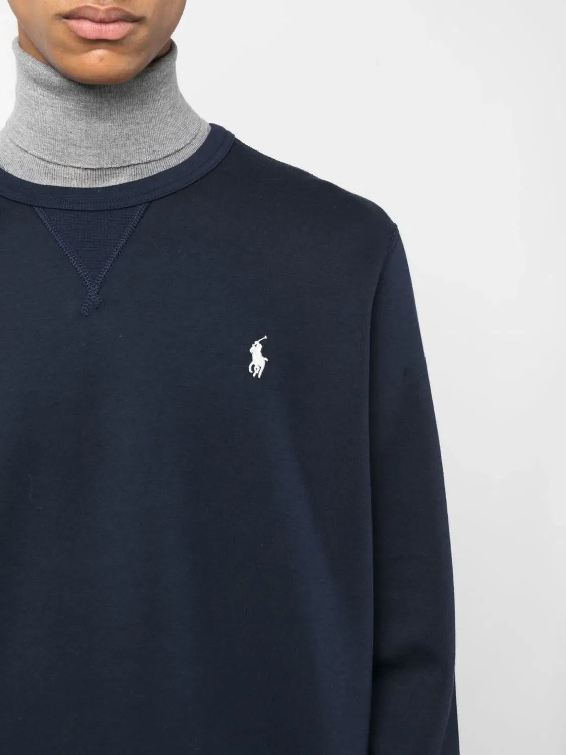 Polo Ralph Lauren Джемпер с вышитым логотипом, синий — фото 4