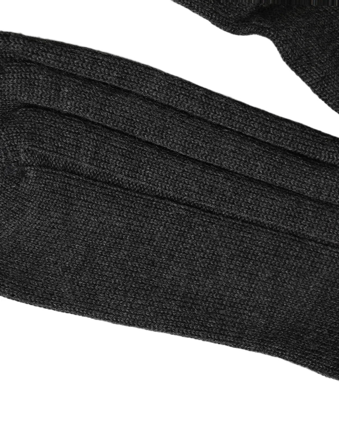 Женские носки с логотипом, модель Calf Long, Dolce & Gabbana, Dark Gray — фото 3