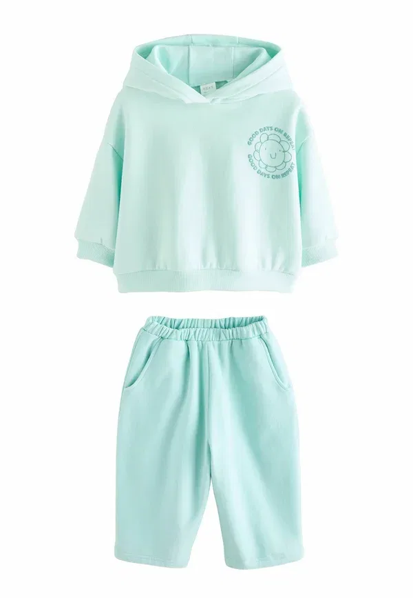 Спортивный костюм, хлопок, Regular fit - barrel joggers set, Next flower, синий