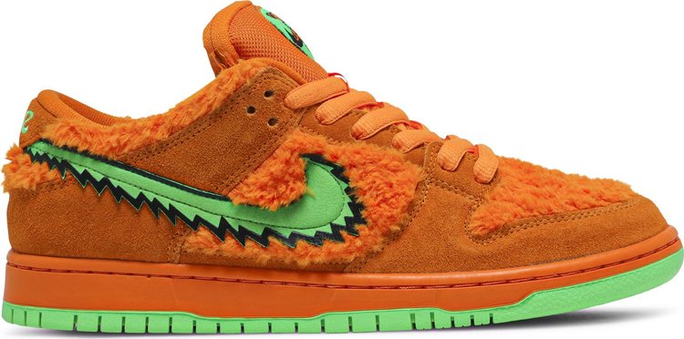 Лимитированные кроссовки Nike Grateful Dead x Dunk Low SB 'Orange Bear', оранжевый - фото