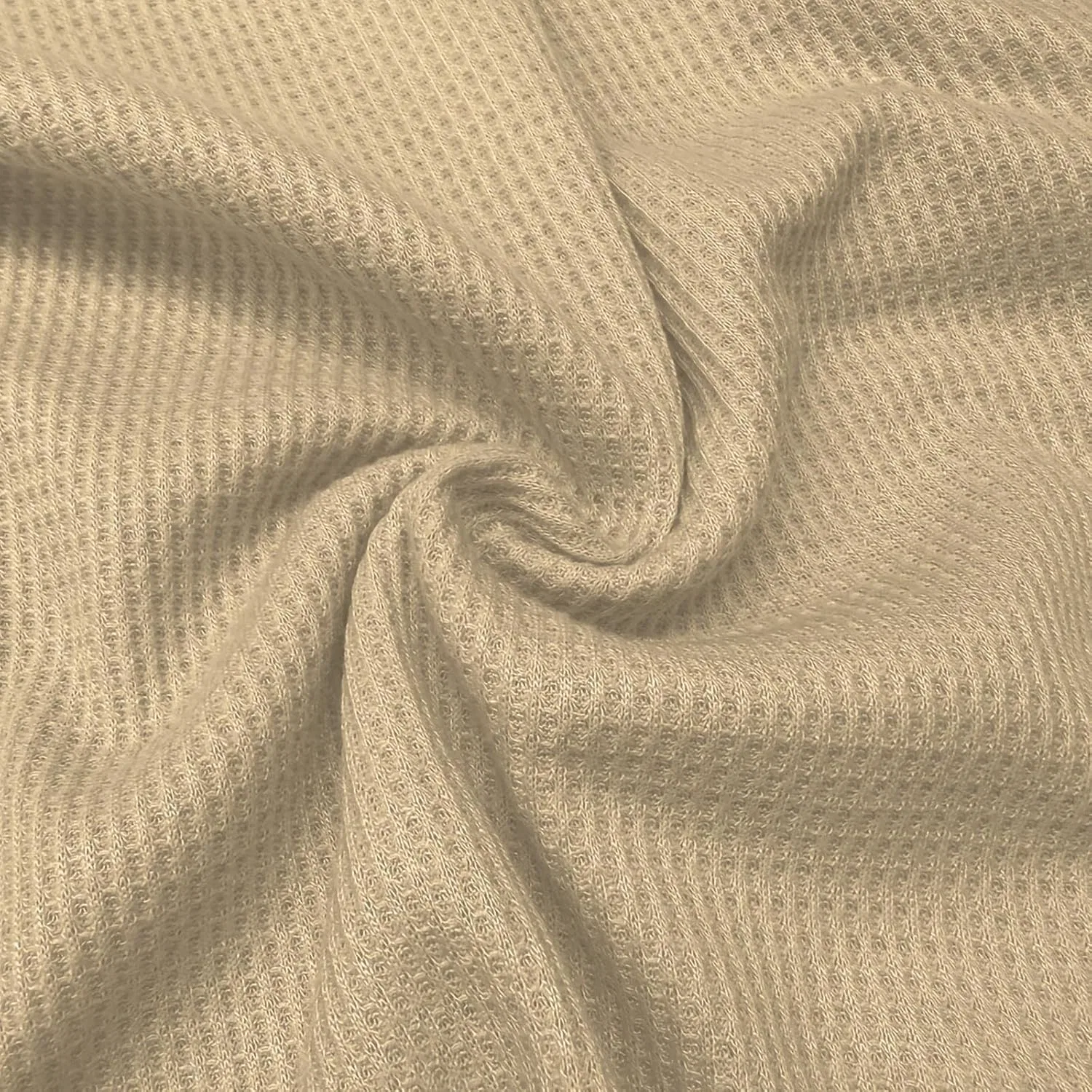 Мужская свободная футболка с вафельной текстурой, Khaki — фото 4