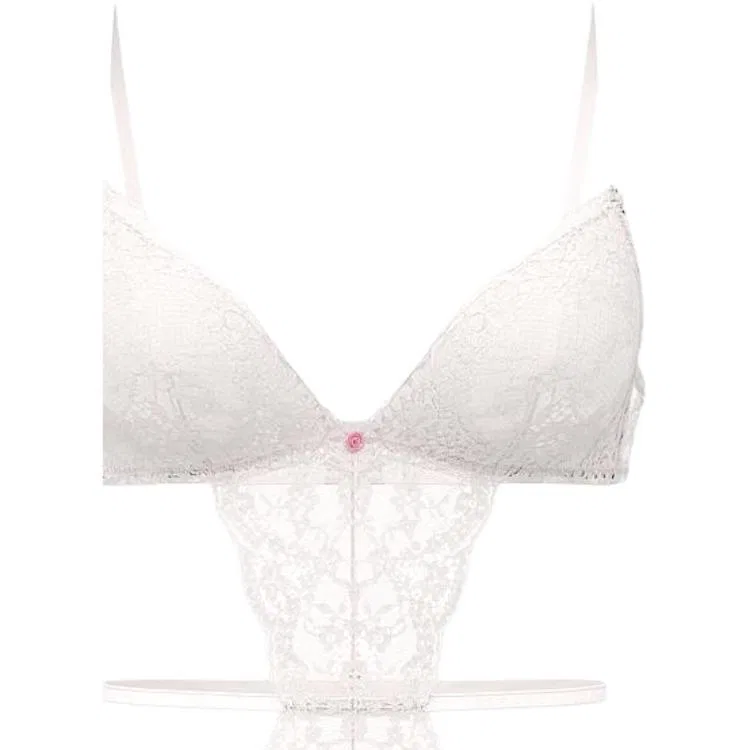 Женский боди-комбинезон Victoria's Secret, White — фото 3