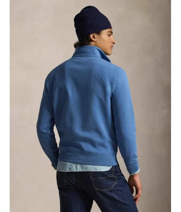 Мужская флисовая кофта с застежкой-молнией Polo Ralph Lauren, синий — фото 3