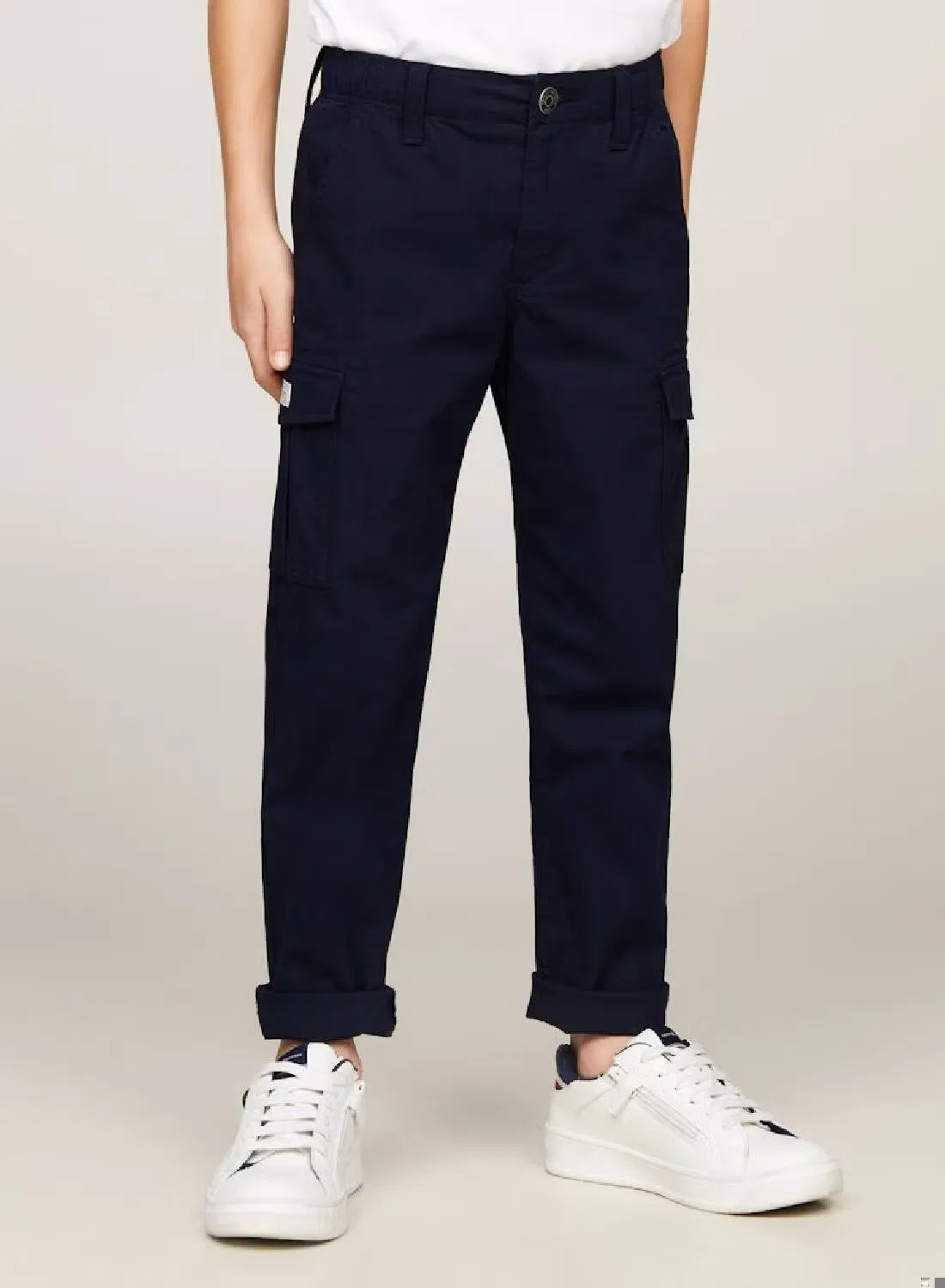 Брюки карго прямые Monotype Tommy Hilfiger, темно-синий — фото 2