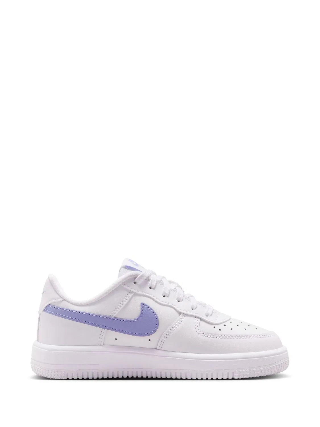 Кроссовки Nike Air Force 1 Low, младшие мальчики, бело-фиолетовые — фото 3