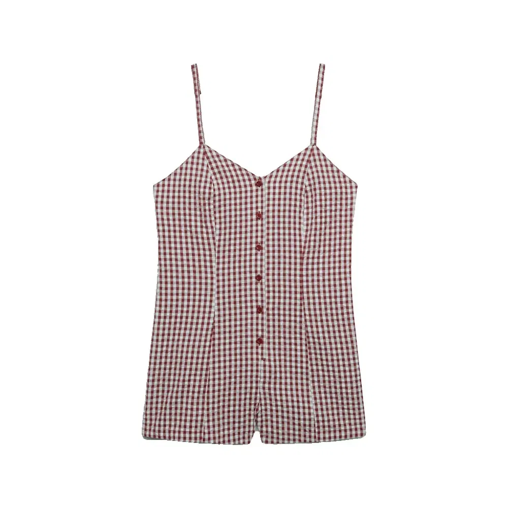 Комбинезон без рукавов Gingham Cami Superdry, розовый — фото 3