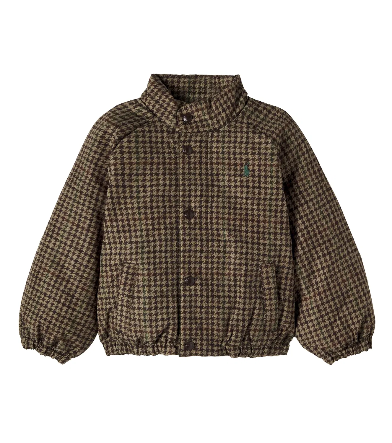 Легкая куртка с узором гусиная лапка, Polo Ralph Lauren Kids, коричневый