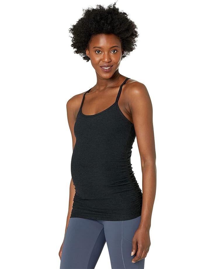 

Майка Beyond Yoga Maternity Spacedye Slim Racerback Tank, цвет Darkest Night