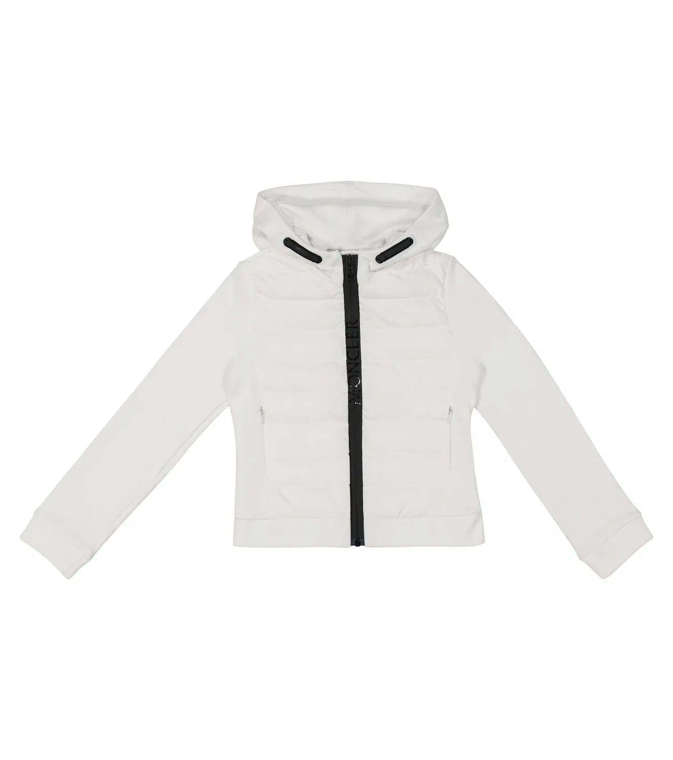 Пуховый кардиган Moncler Enfant, белый