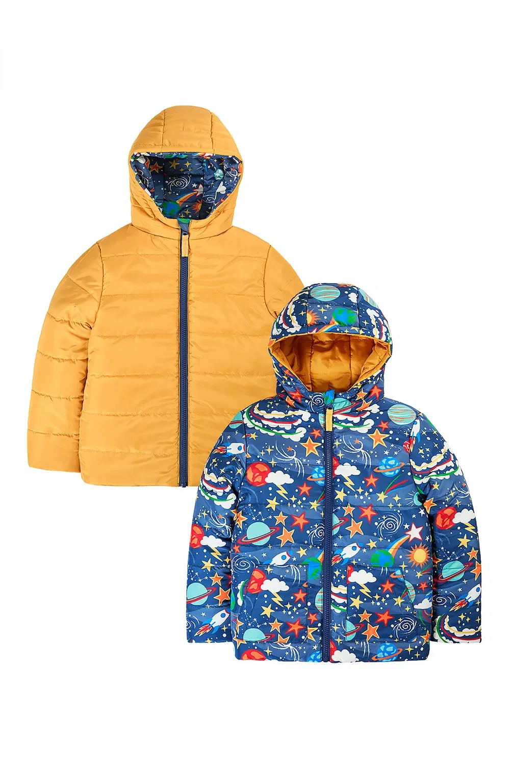 Детская куртка утепленная Reversible Toasty Trail Frugi, Blue