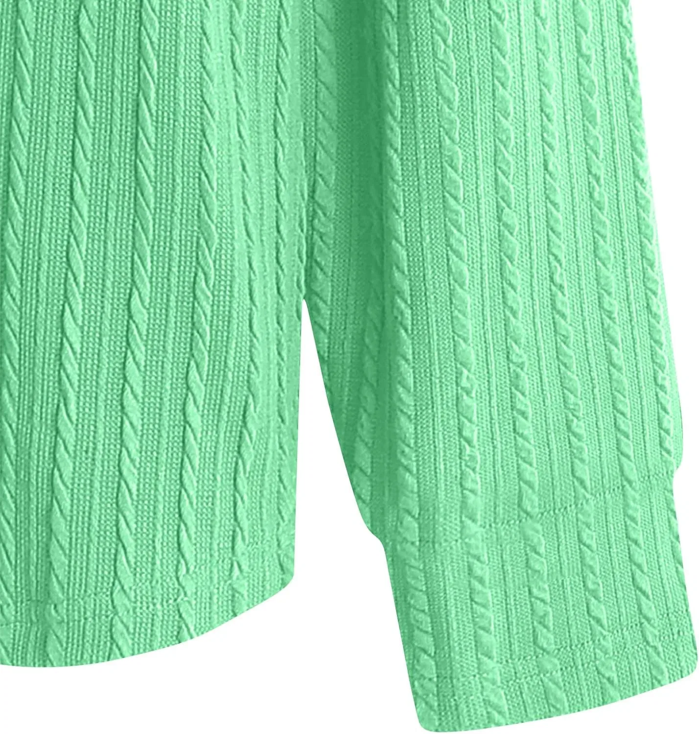 Мужская свободная футболка с длинным рукавом Crewneck, Green — фото 2