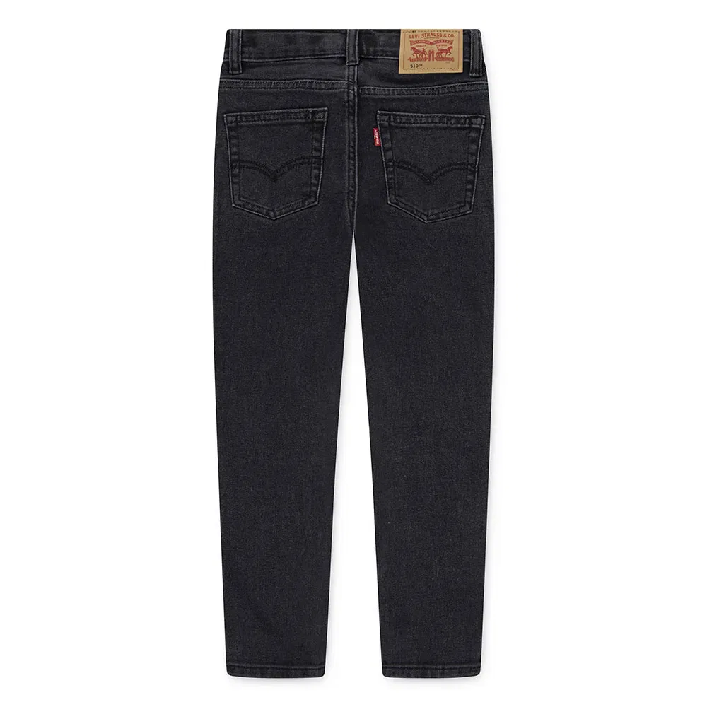 Детские джинсы для мальчиков скинни Levi's 510 Performance, Black — фото 2
