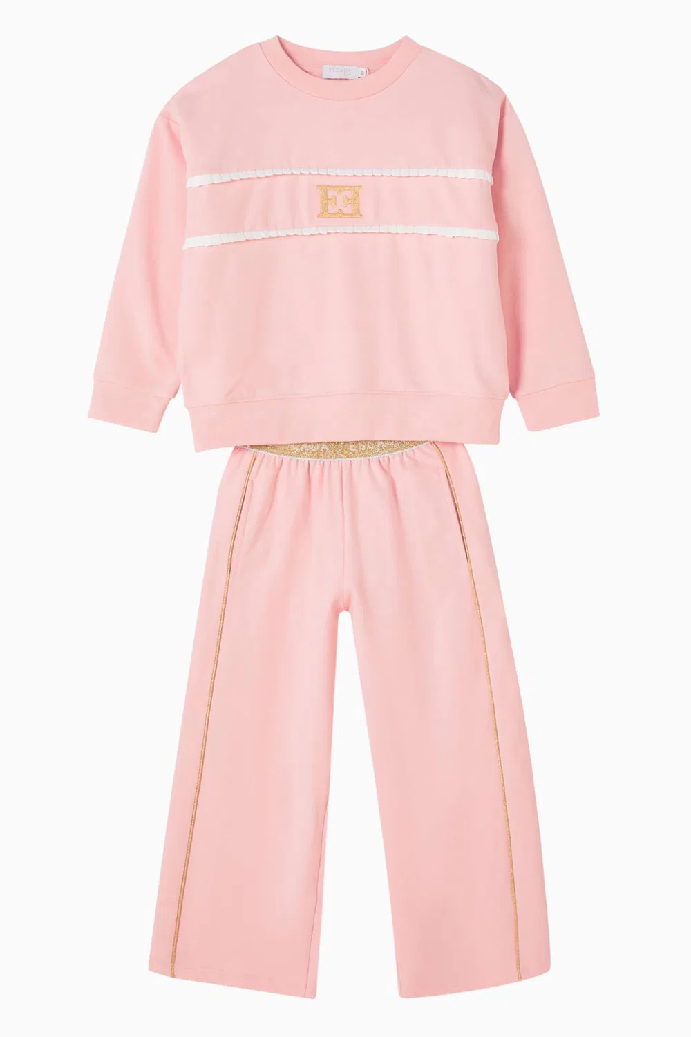 Брюки спортивные хлопковые Logo Sweatpants Escada, розовый — фото 2