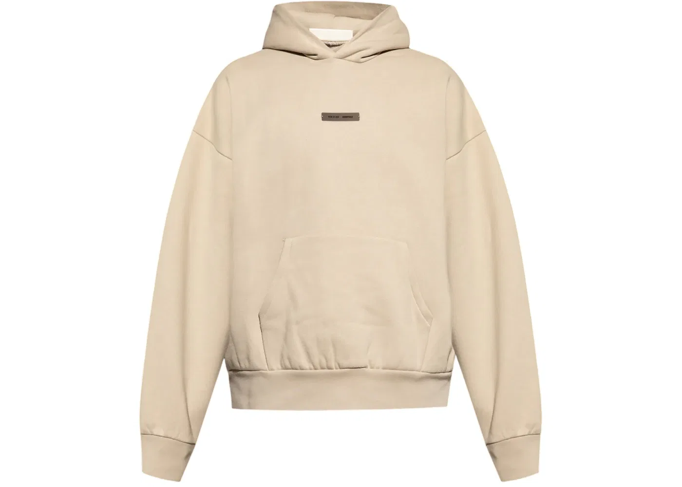 Мужская худи с флисом модель Hoodie Fear of God Essentials, Timber