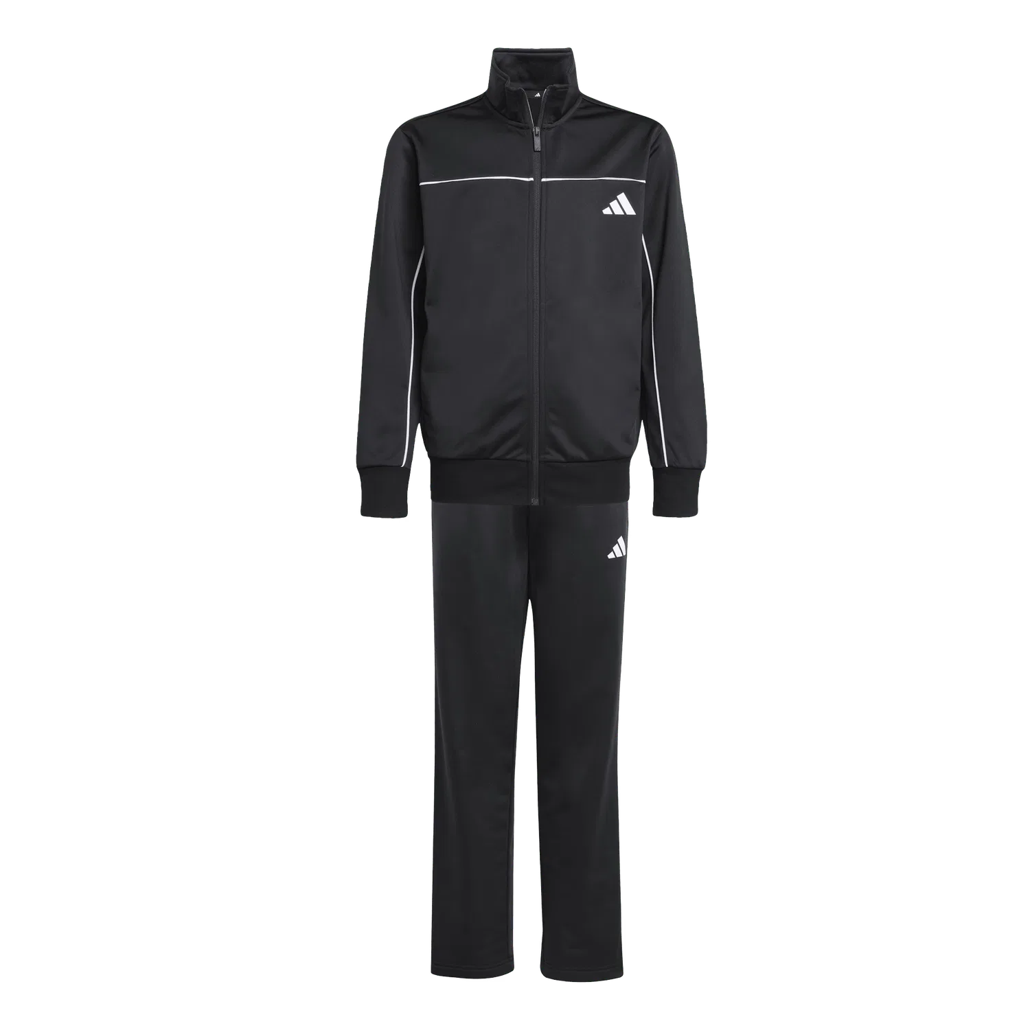 Спортивный костюм с молнией Adidas, черный