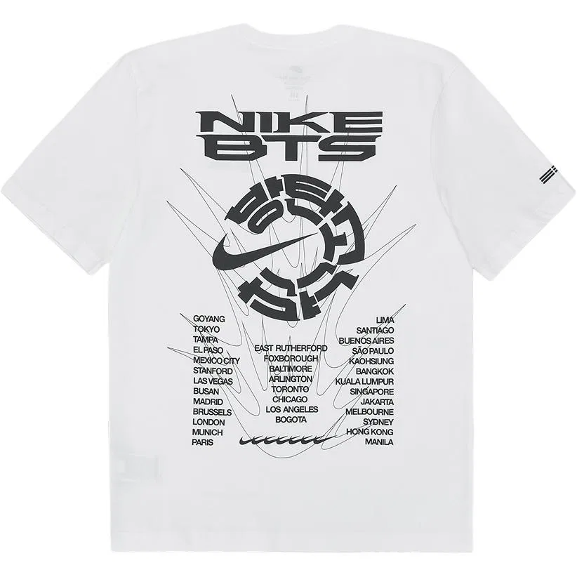 Мужская футболка с круглым вырезом Nike X BTS, White — фото 3