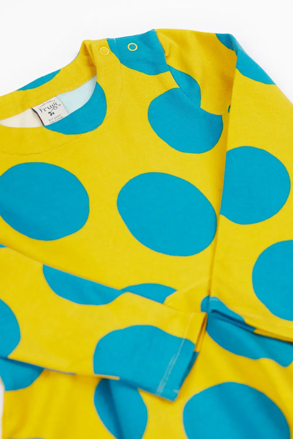 Детское платье-трапеция Cosy skater dress Frugi, Yellow — фото 2