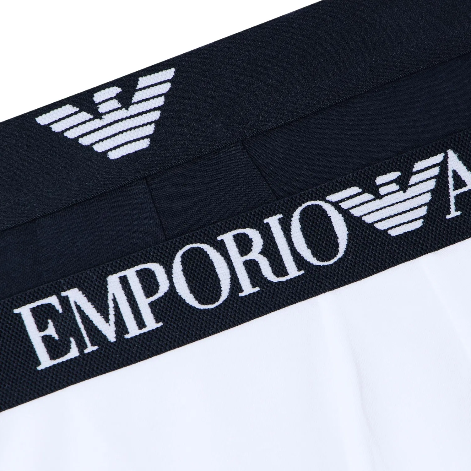Боксеры 2 Pack, Emporio Armani, Blue White — фото 4