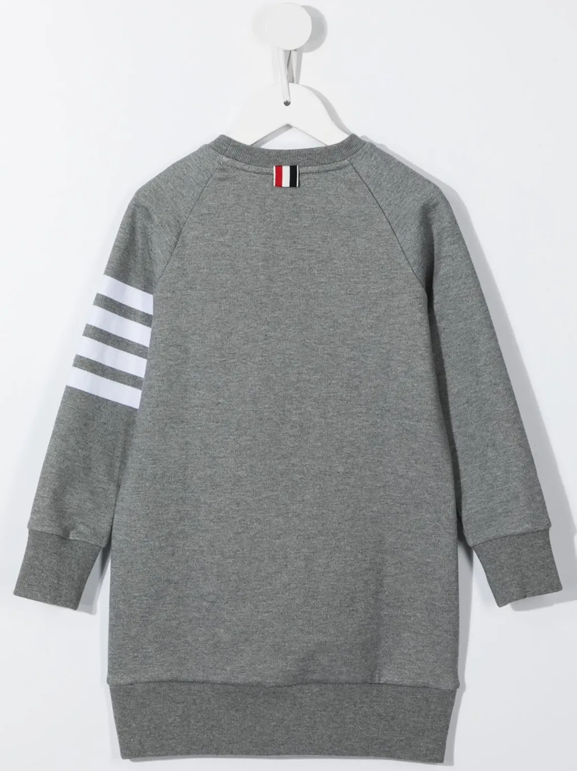 Свитер-платье из джерси Loopback 4-Bar Thom Browne, серый — фото 2