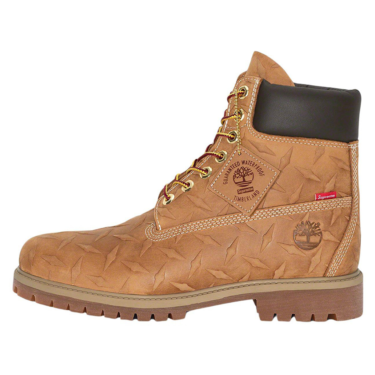 

Ботинки Timberland x Supreme 6 Inch Premium Waterproof 'Embossed Diamond Plate', пшеничный