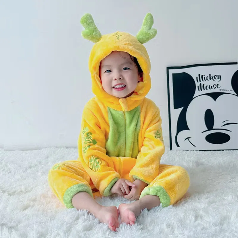 Боди-комбинезон с капюшоном без ножек Little Golden Dragon Texsenda