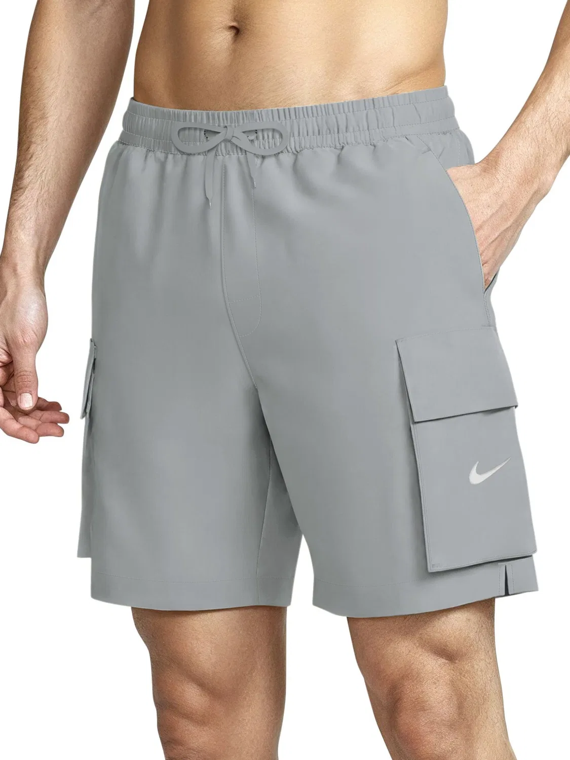 Серые шорты для плавания для волейбола Nike 7 Inch Voyage Premium — фото 3