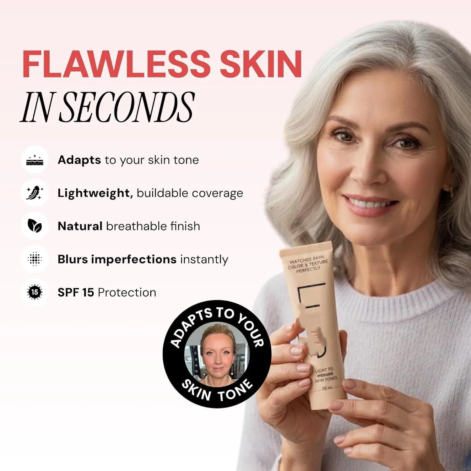 Жидкая Color Changing Foundation, Generisch, Medium — фото 3