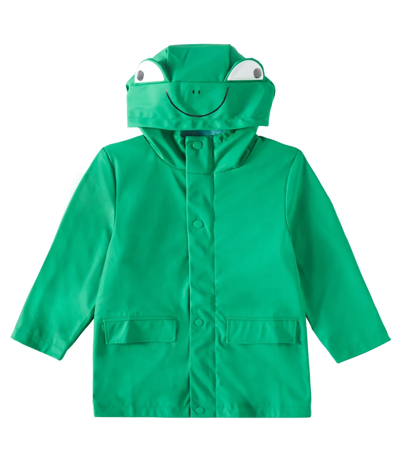 Дождевик с капюшоном Stella Mccartney Kids, зеленый