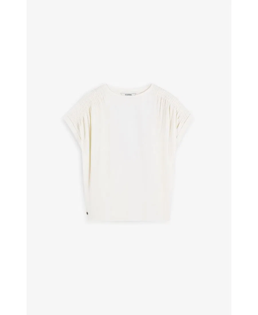 Футболка с коротким рукавом и принтом Botanicaltee Scalpers, White