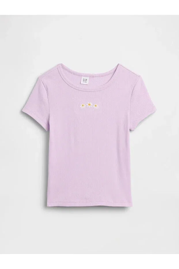 Детская футболка для девочек с коротким рукавом Gap, Purple