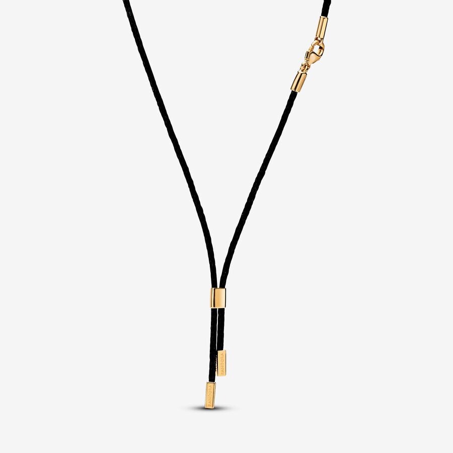 

Колье Pandora Talisman Recycled Polyester, черный/золотой