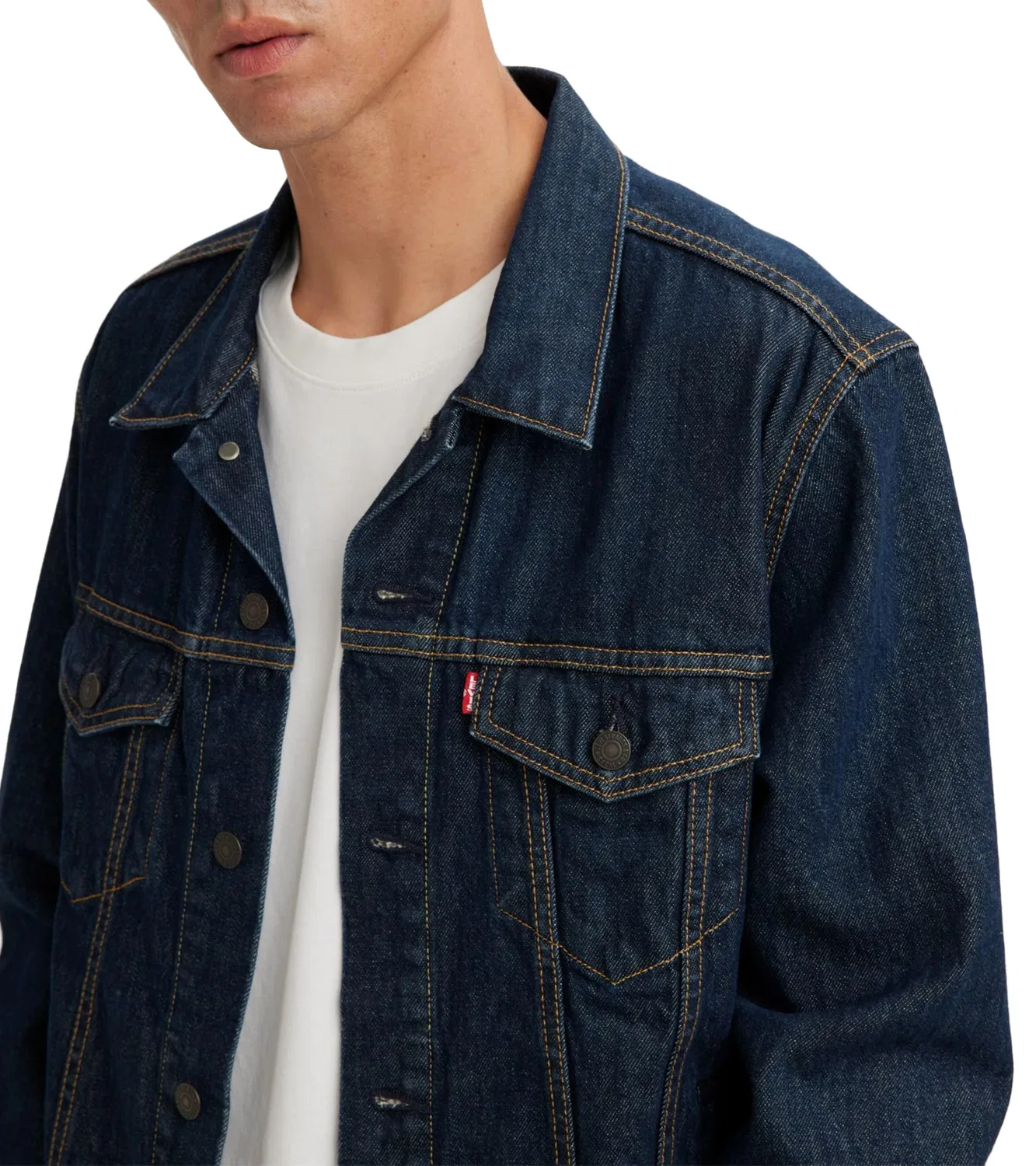 Мужская куртка-джинсовка The Trucker Levi's, blue — фото 3