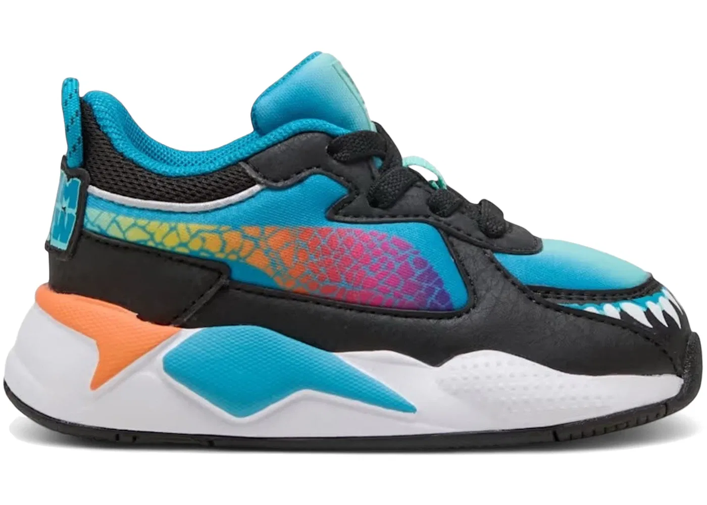 Детские кроссовки lifestyle с принтом Puma RS-X Puma, Tropical Blue/Orange Glo