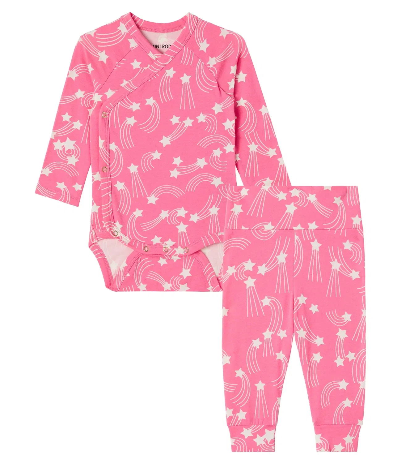 Комплект из боди и леггинсов с принтом Mini Rodini, Pink