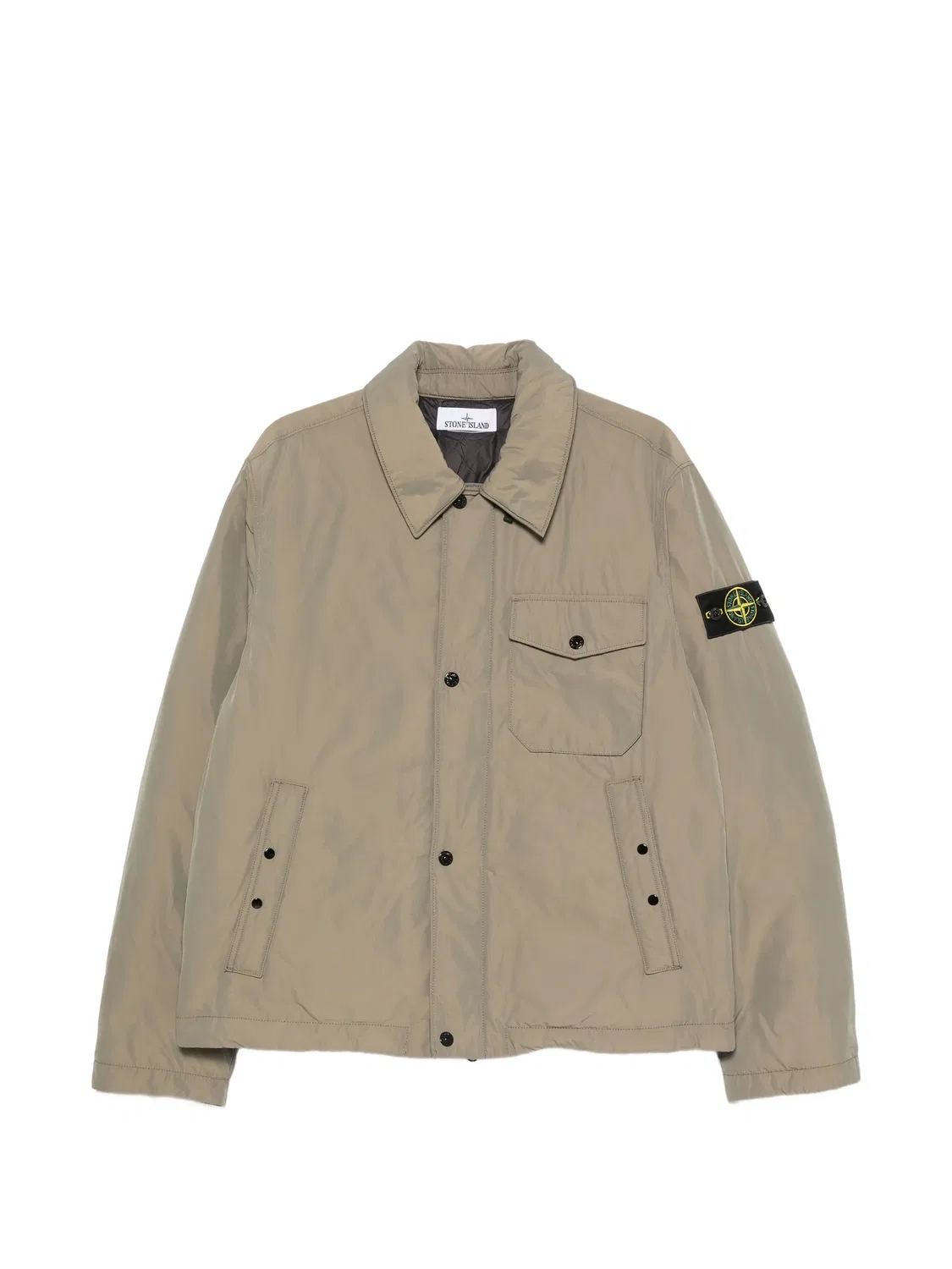 Легкая куртка с логотипом зеленая Stone Island, зеленый