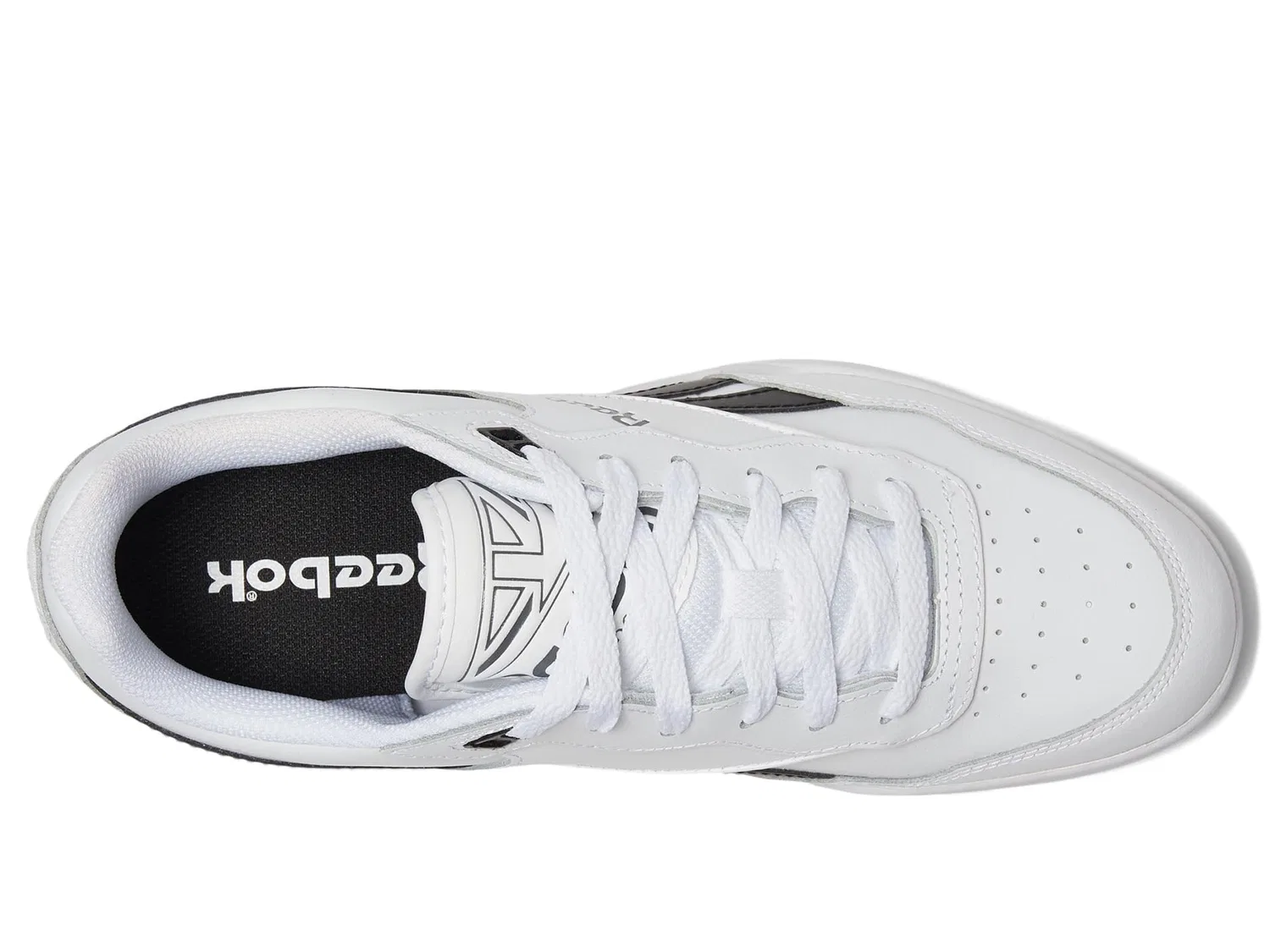 Детские кроссовки для мальчиков кожаные Bb 4000 II Reebok, Ftwr White Core Black Pure Grey — фото 2