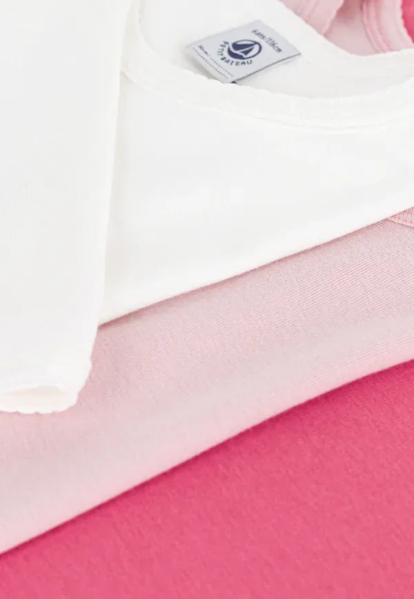 Комплект из 3 футболок с длинным рукавом, хлопок, Petit Bateau, Multi-coloured, мультиколор — фото 3