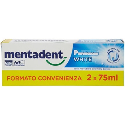 

Зубная паста P White Antibacterial 75 мл - Упаковка из 2 шт Mentadent