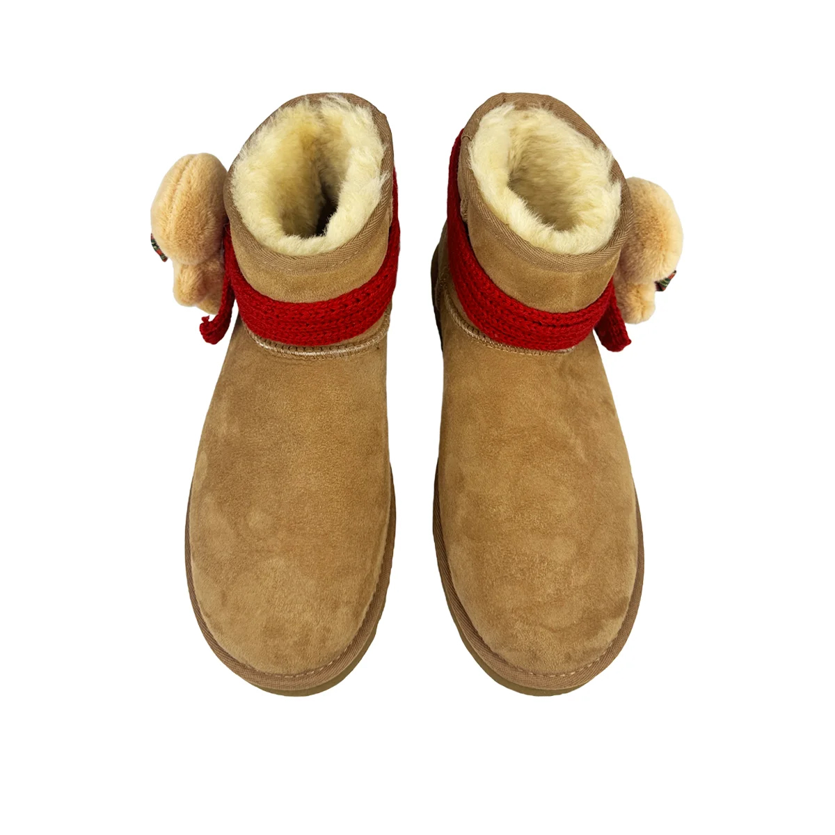 Угги UGG Classic Mini II с декором куклы, коричневый — фото 4