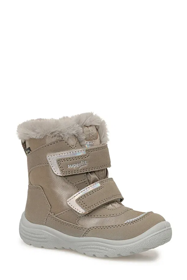 Детские ботинки для девочек с липучкой Superfit, Beige — фото 2