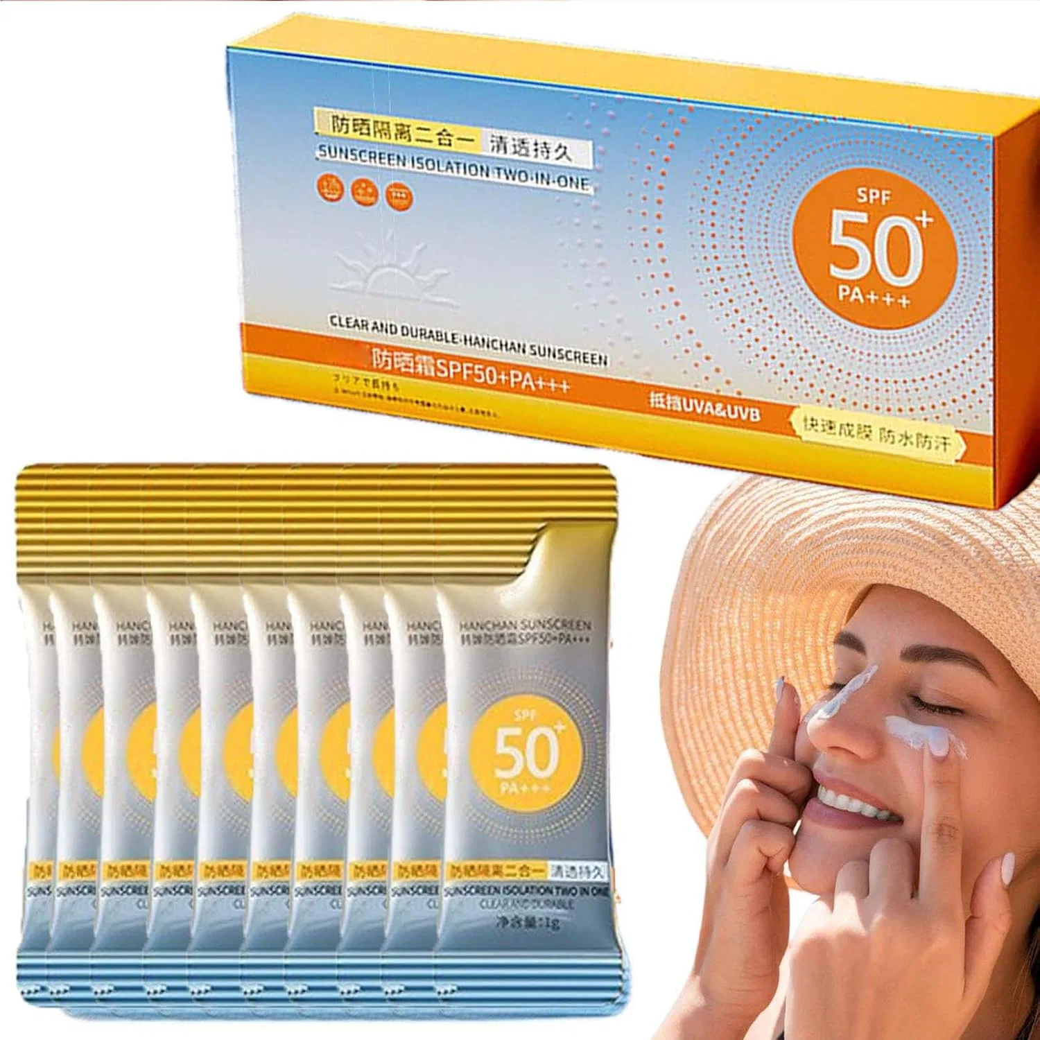 Мини солнцезащитный крем, SPF 50+, 50 г, 1 шт Generic