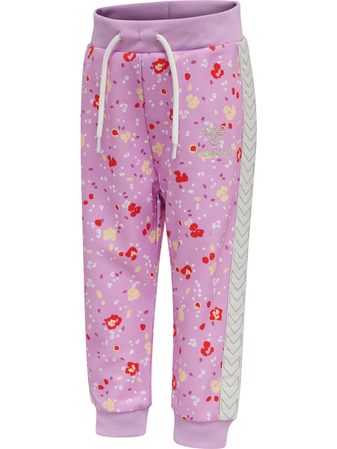 Детские спортивные штаны с цветочным принтом Hmlnica Hummel, Blasses Bonbonrosa — фото 4