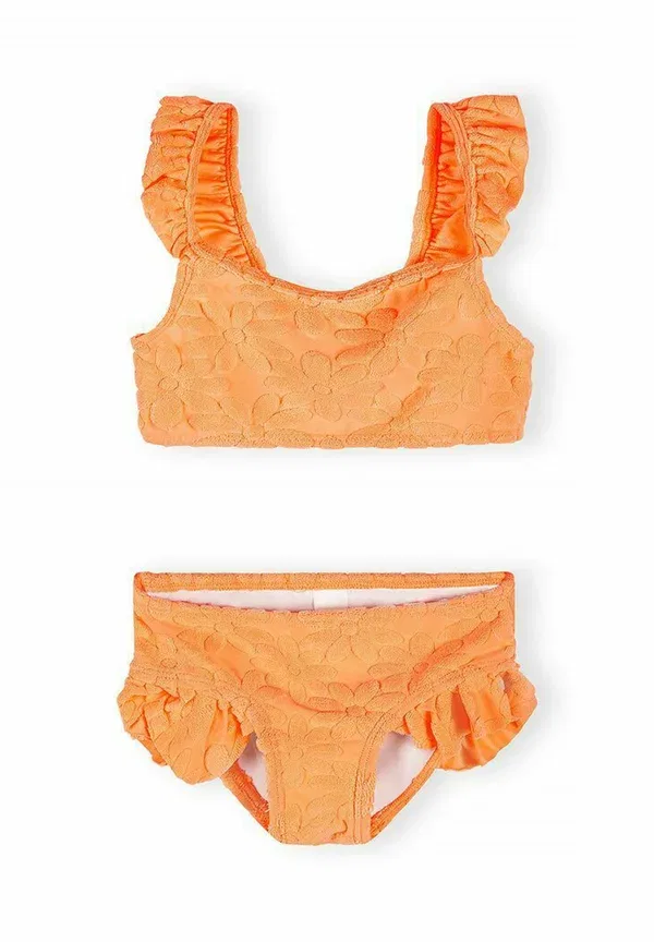 Купальник комплект из двух предметов Print Minoti, Neon Orange, оранжевый
