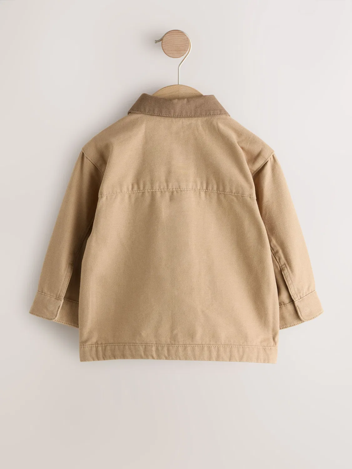 Рубашка-овершорт из канваса, Tan Brown Next, коричневый — фото 2