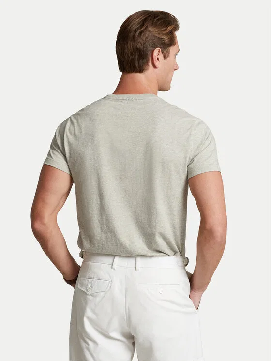Футболка custom slim fit Bsr Polo Ralph Lauren, серый — фото 4