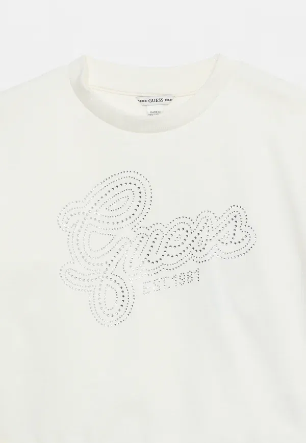 Детская/Подростковая спортивная толстовка Guess, белый/кремовый — фото 4