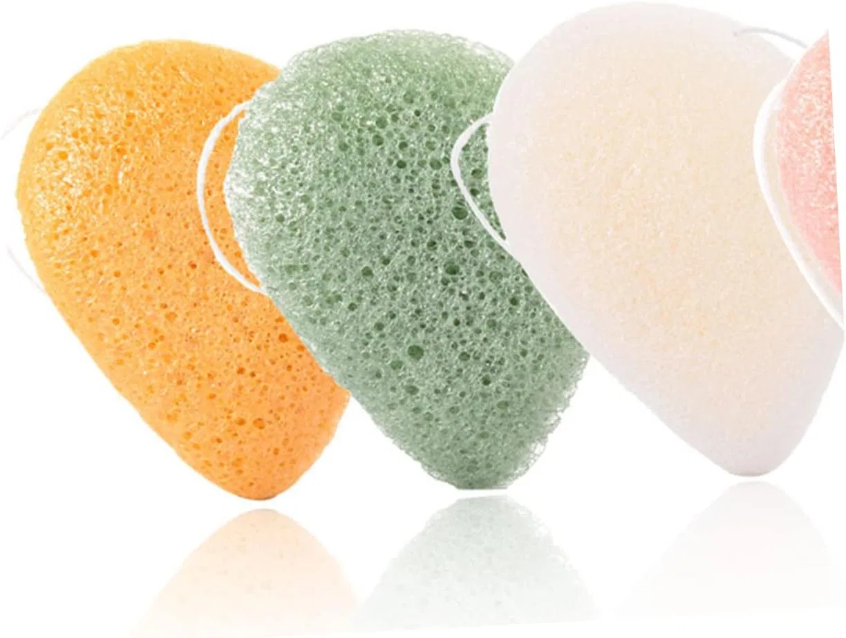 Спонж для лица, набор 7 шт, PACKOVE, Konjac Fibre, 9x7x2 см — фото 4